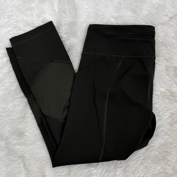 Lululemon Pace Rival Crop Full-On Luxtreme 22" Dark Olive Legging Size 6 - Picture 6 of 12